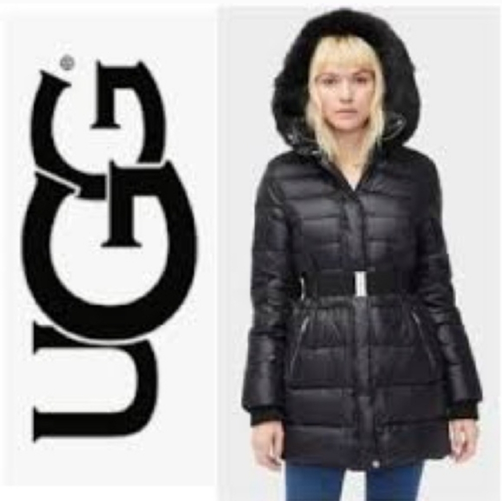 UGG Valerie belted down puffer jacket size medium excellent condition